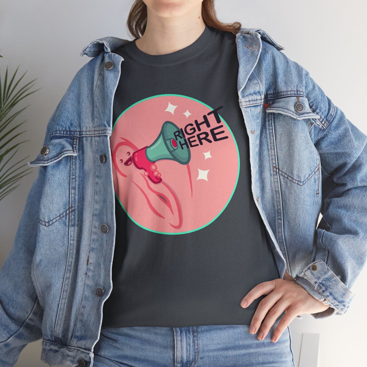 Right Here Unisex Heavy Cotton Tee