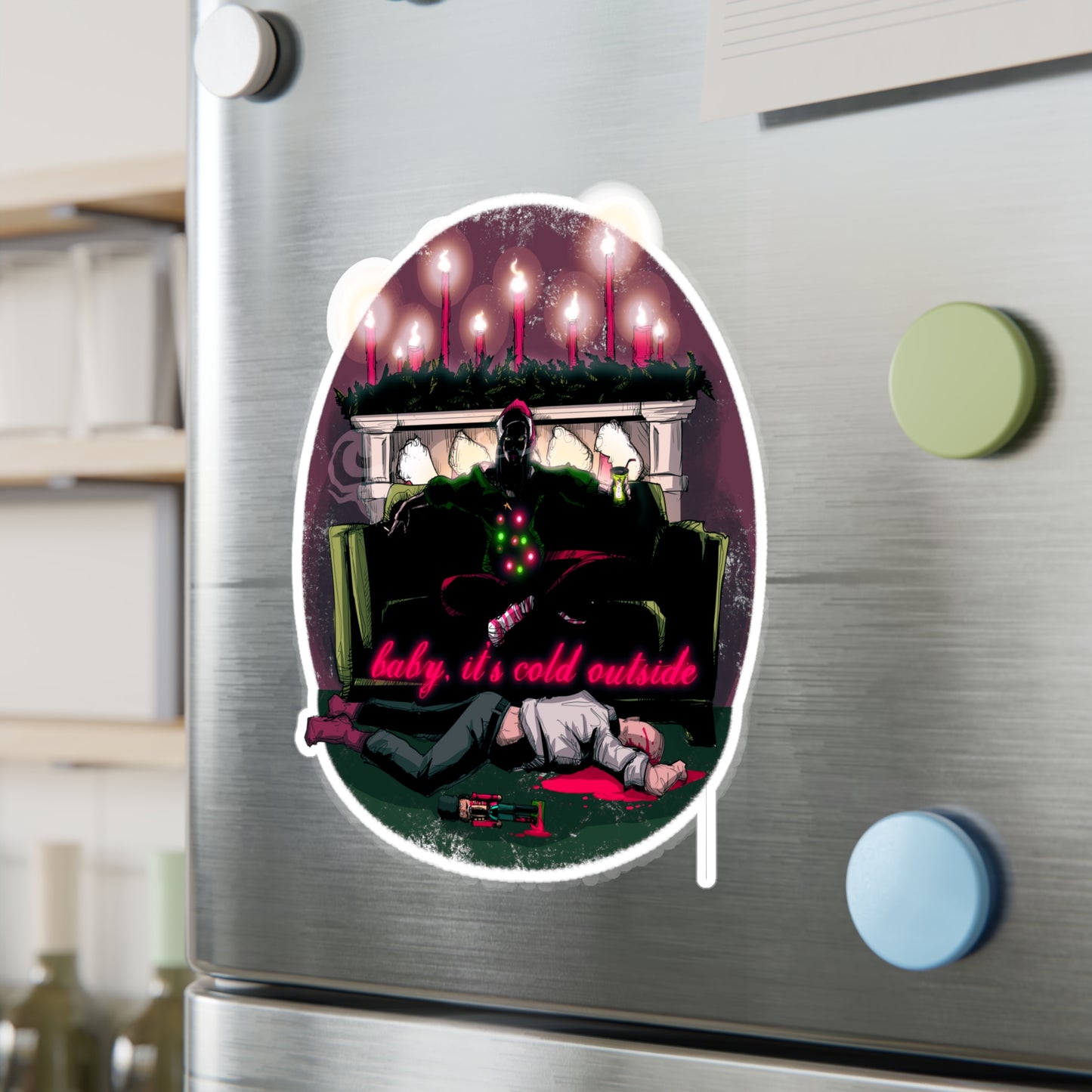 Baby It's Cold Outside Kiss-Cut Vinyl Decal