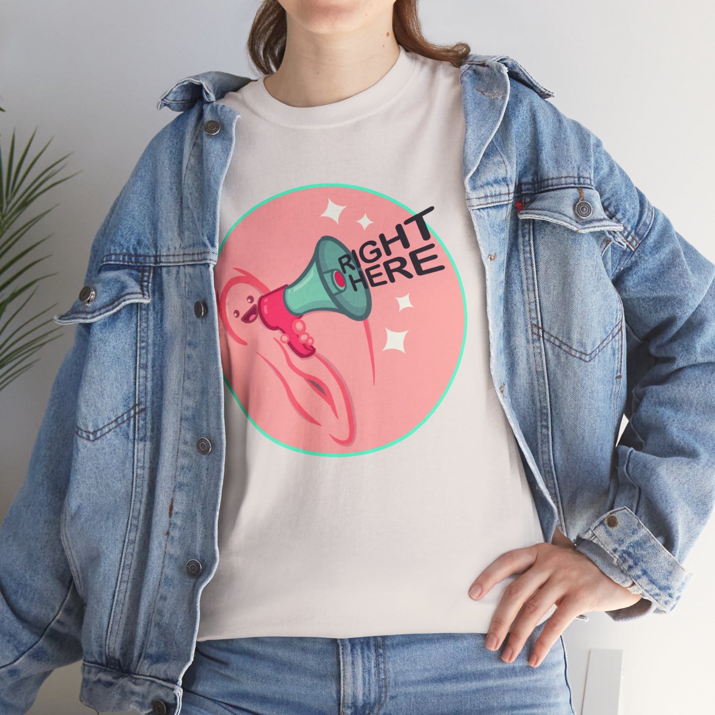 Right Here Unisex Heavy Cotton Tee