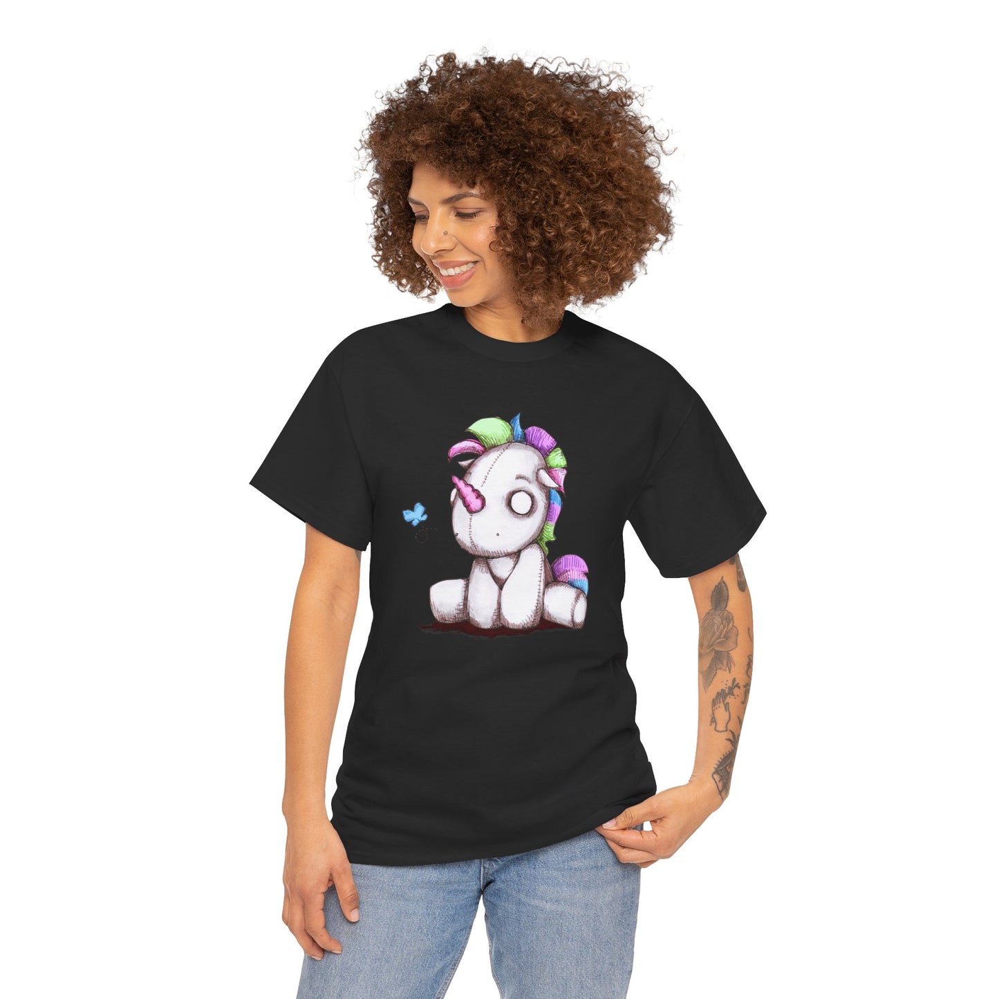 Plushie Unicorn Unisex Heavy Cotton Tee