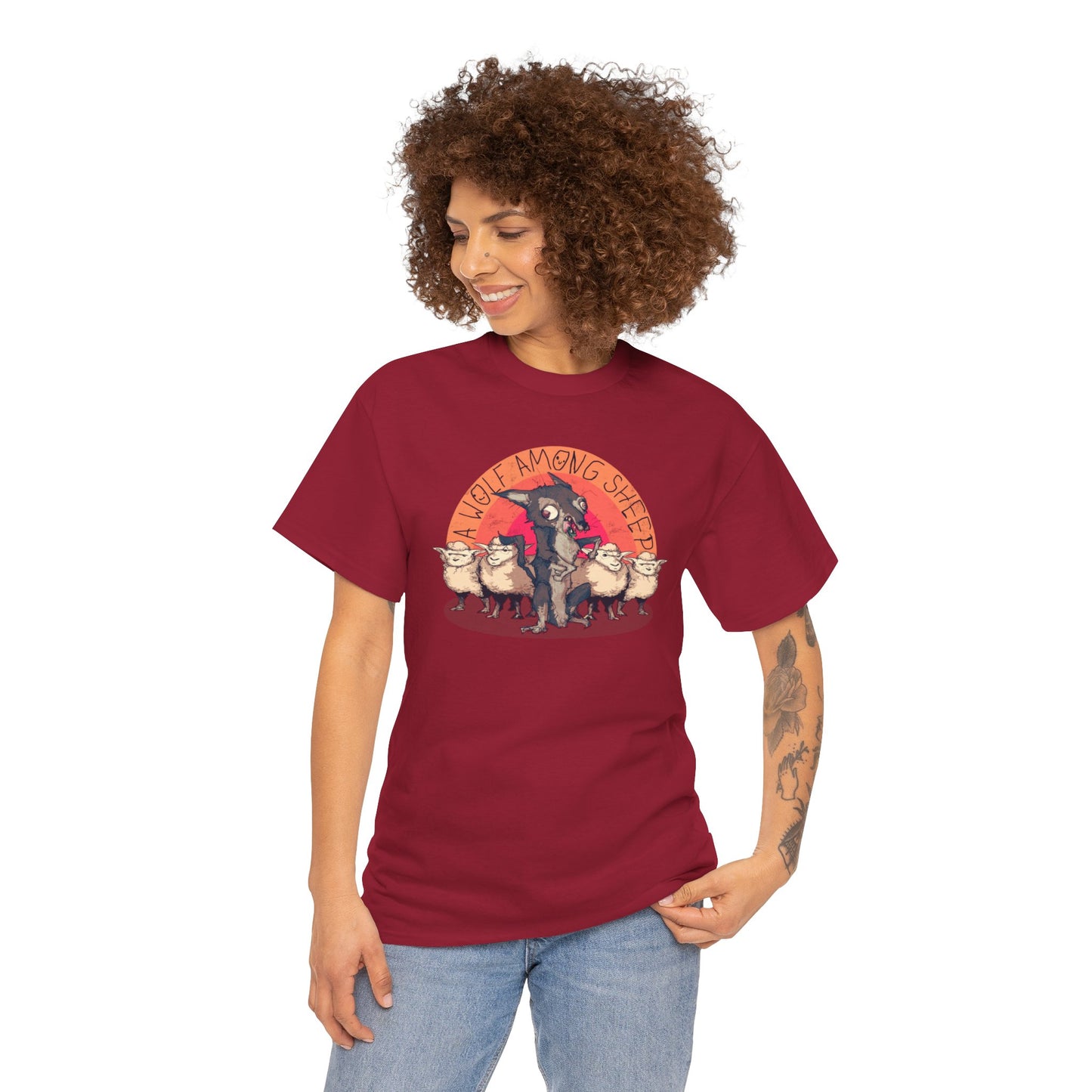 A Wolf Among Sheep Unisex Heavy Cotton Tee