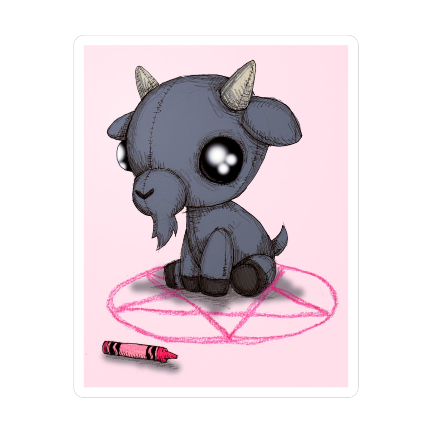 Goat Sacrifice Kiss-Cut Vinyl Decal