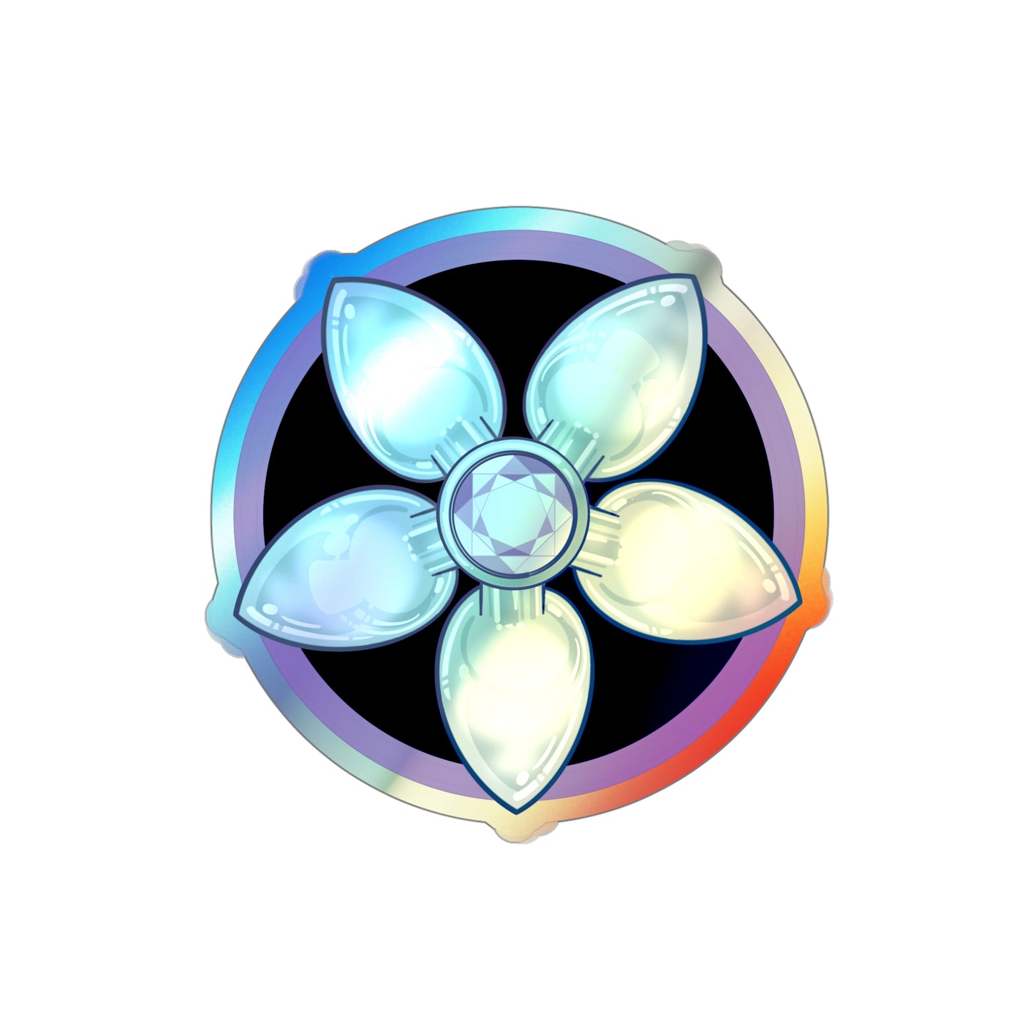 Butt Plug Pentagram Holographic Die-cut Stickers