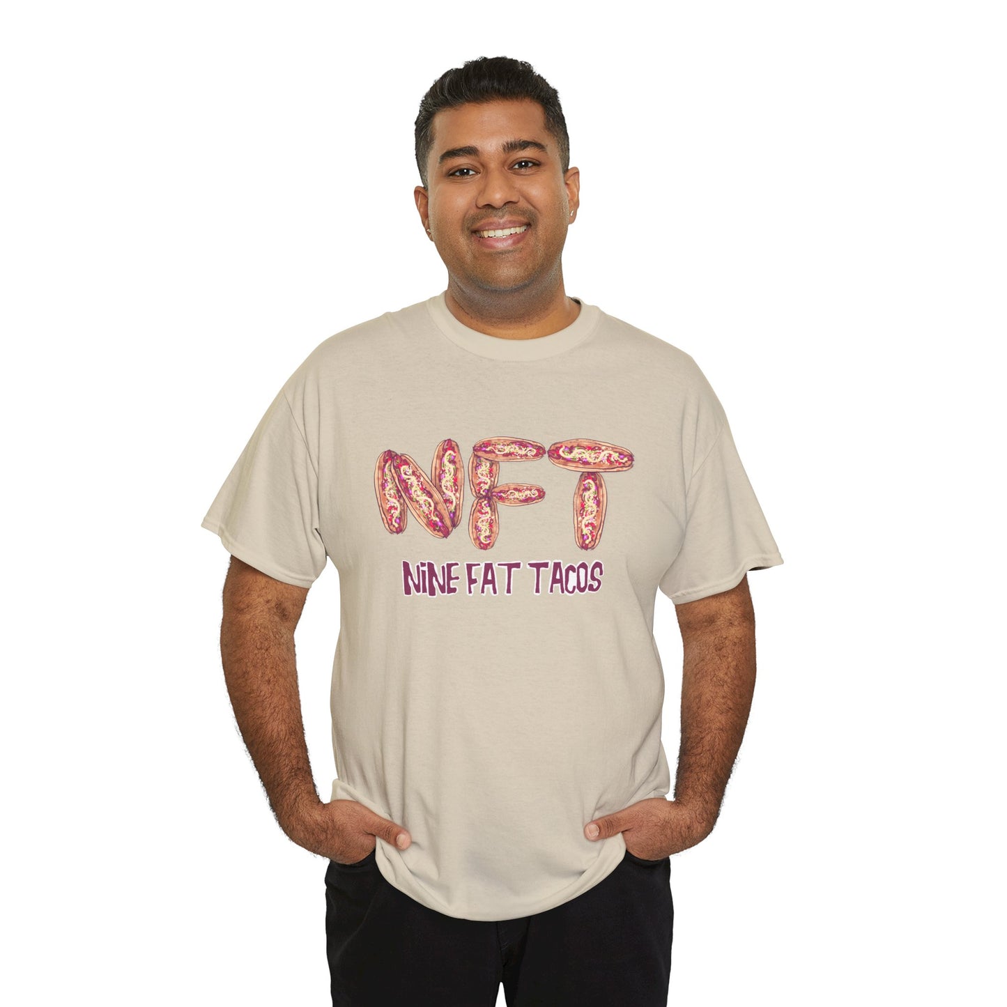 Nine Fat Tacos Unisex Heavy Cotton Tee