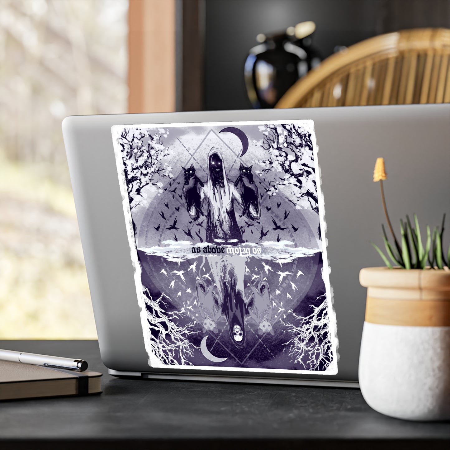 As Above So Below Kiss-Cut Vinyl Decal