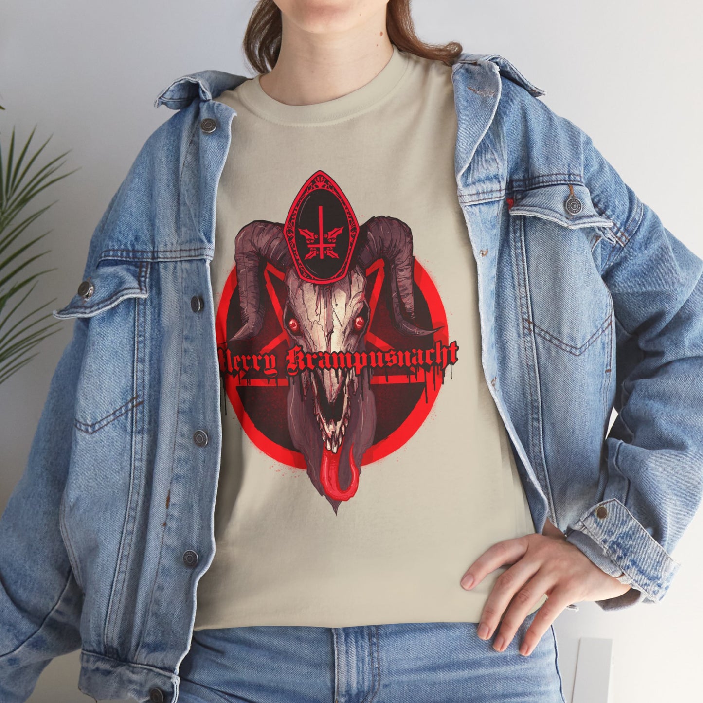 Merry Krampusnacht Unisex Heavy Cotton Tee