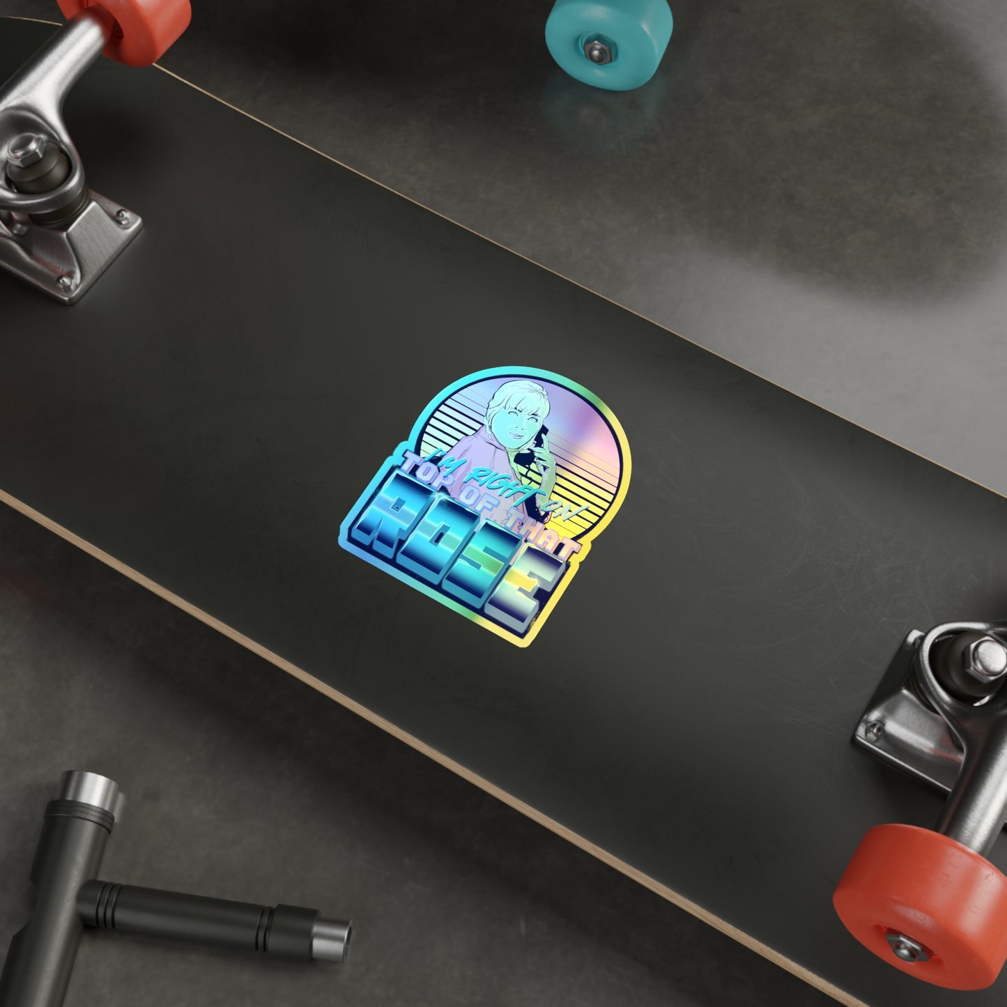 Career Woman Holographic Die-cut Stickers
