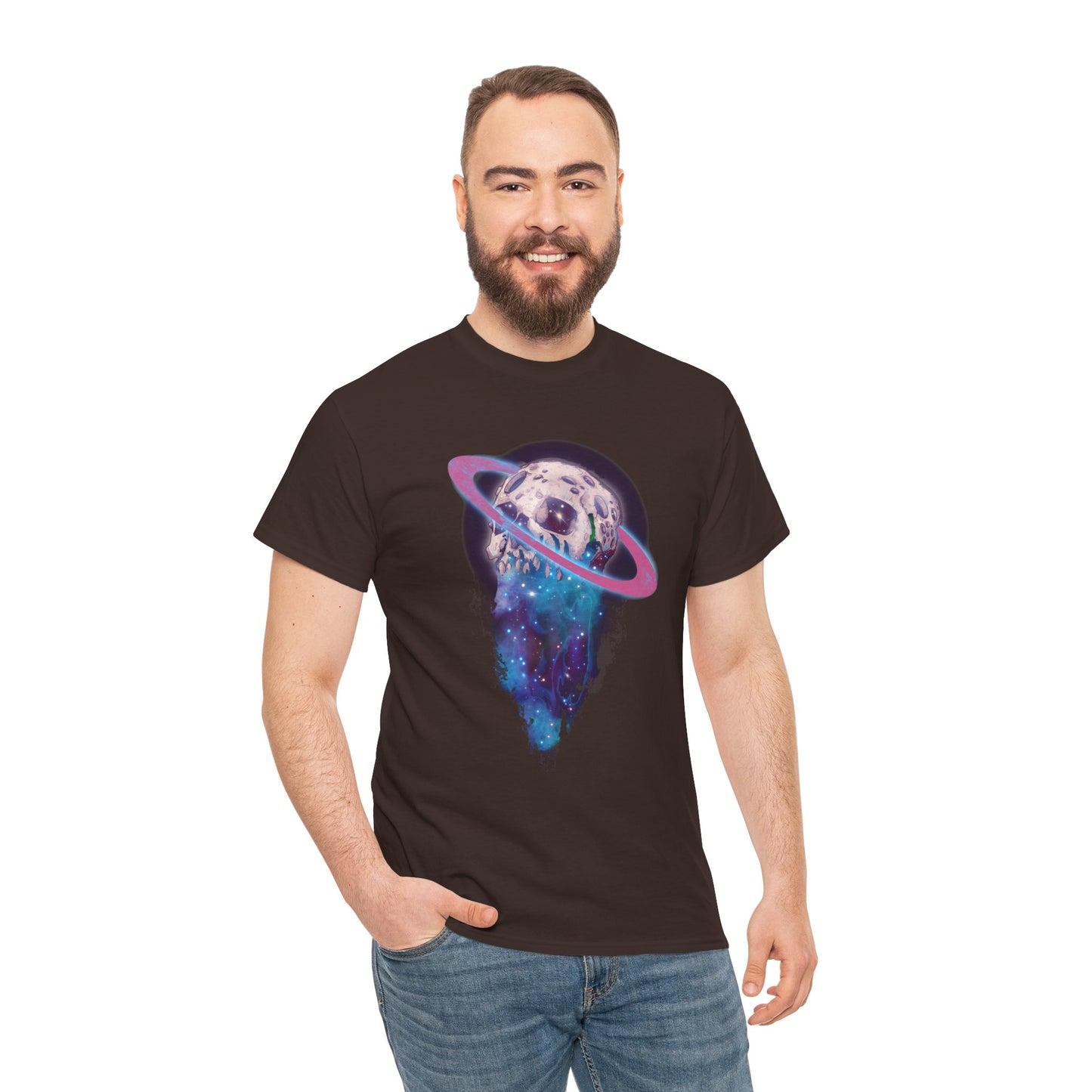 Elemental Skull Space Unisex Heavy Cotton Tee
