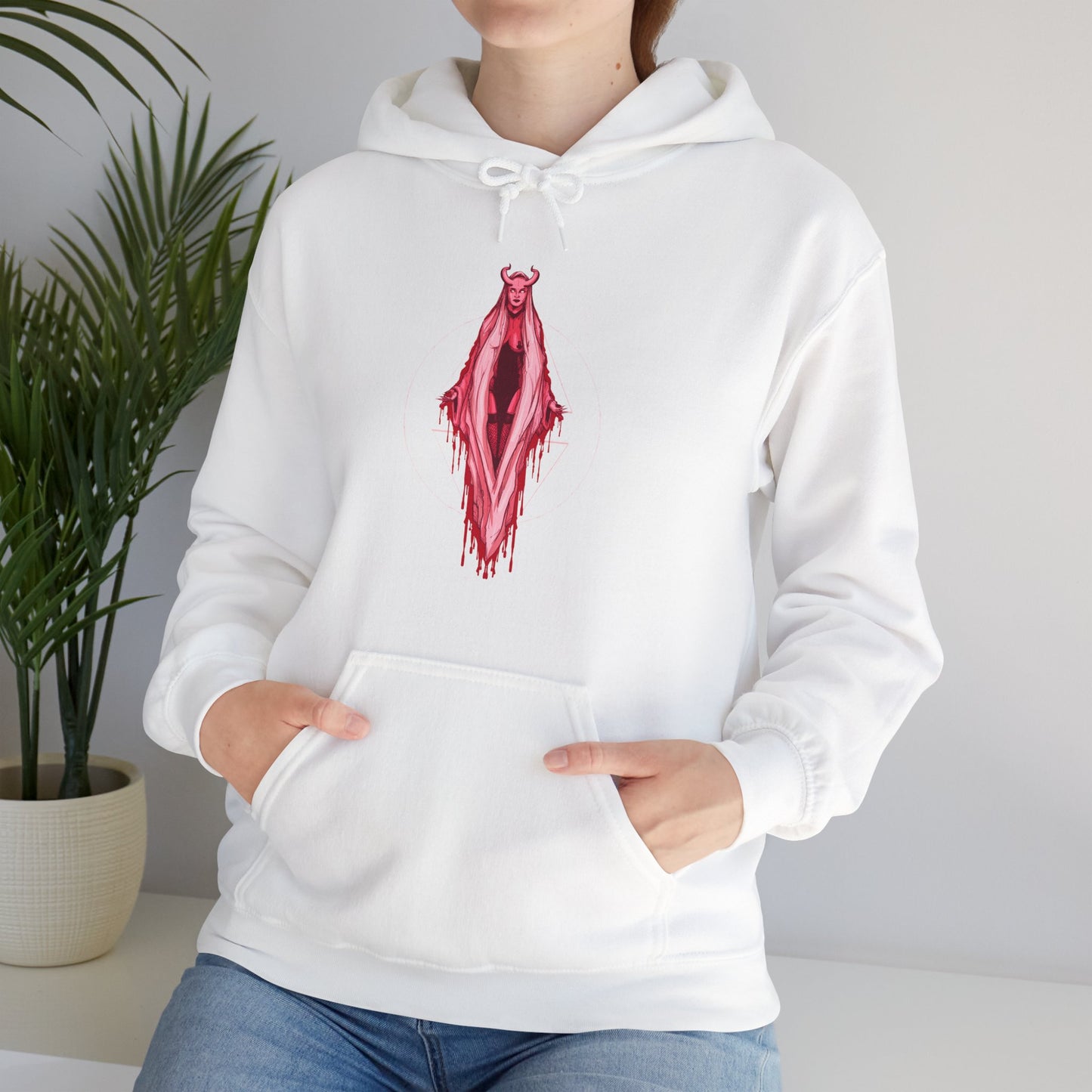 Vagina Mary Unisex Heavy Blend Hooded Sweatshirt