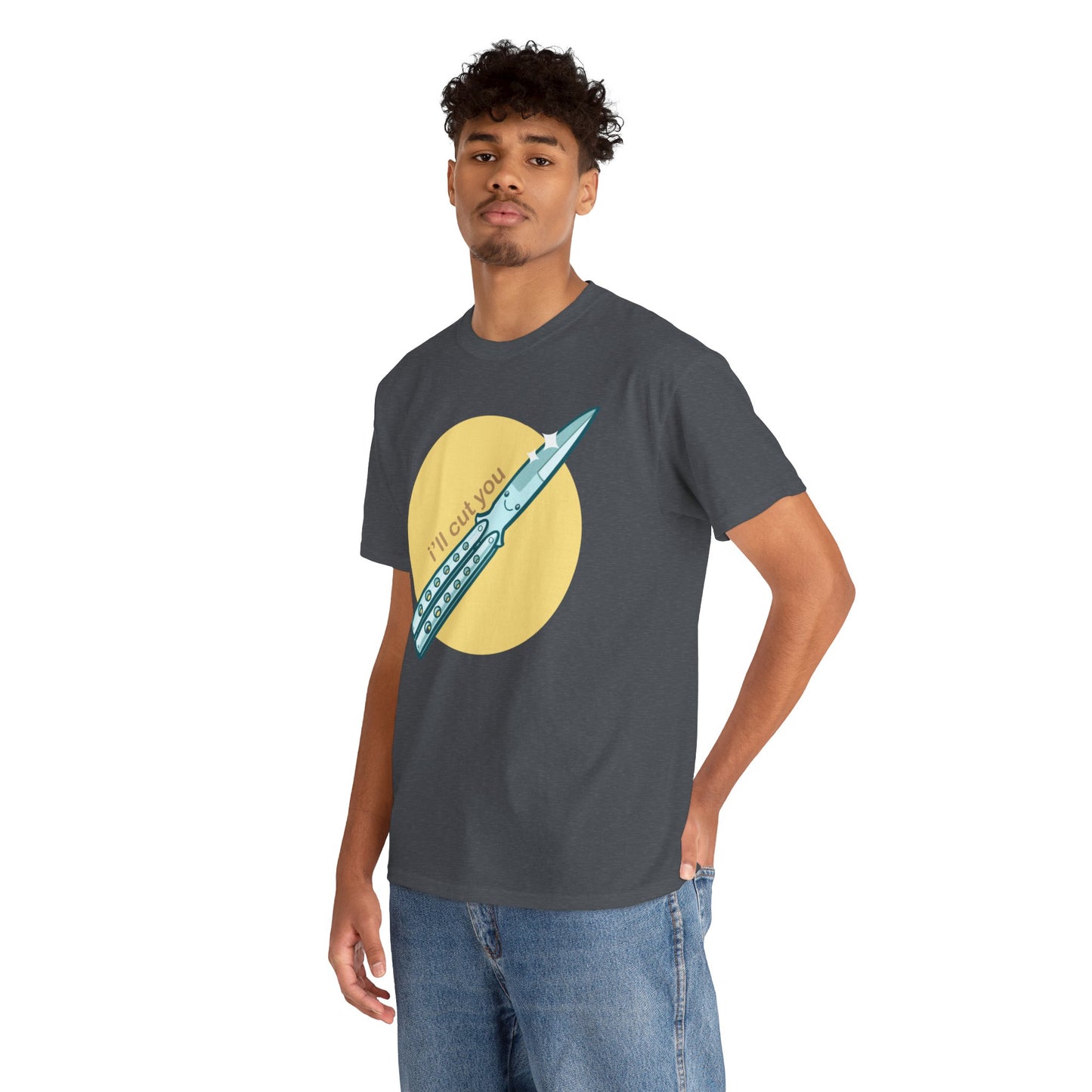 I'll Cut You Unisex Heavy Cotton Tee