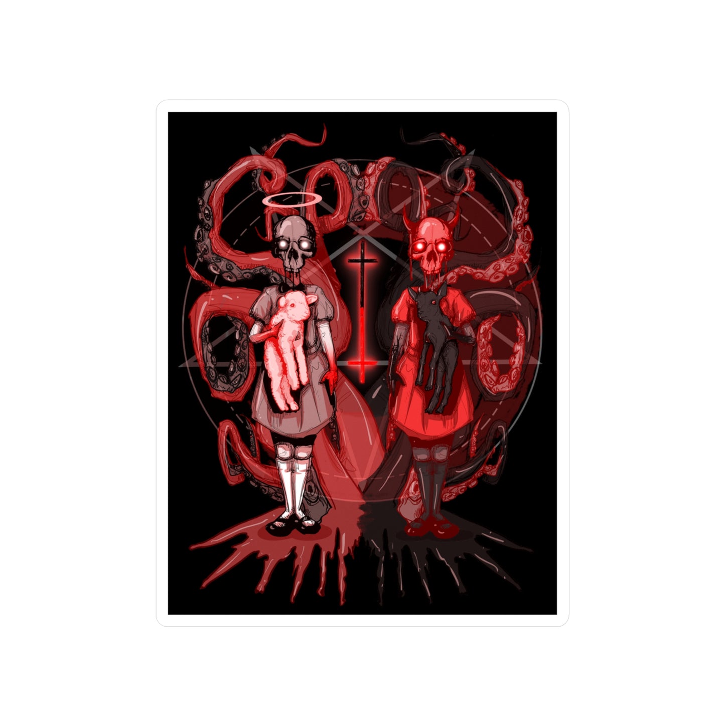 The Twins Kiss-Cut Vinyl Decal