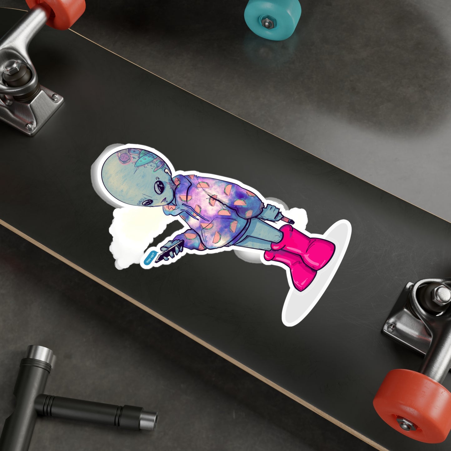 Earth Alien Kiss-Cut Vinyl Decal