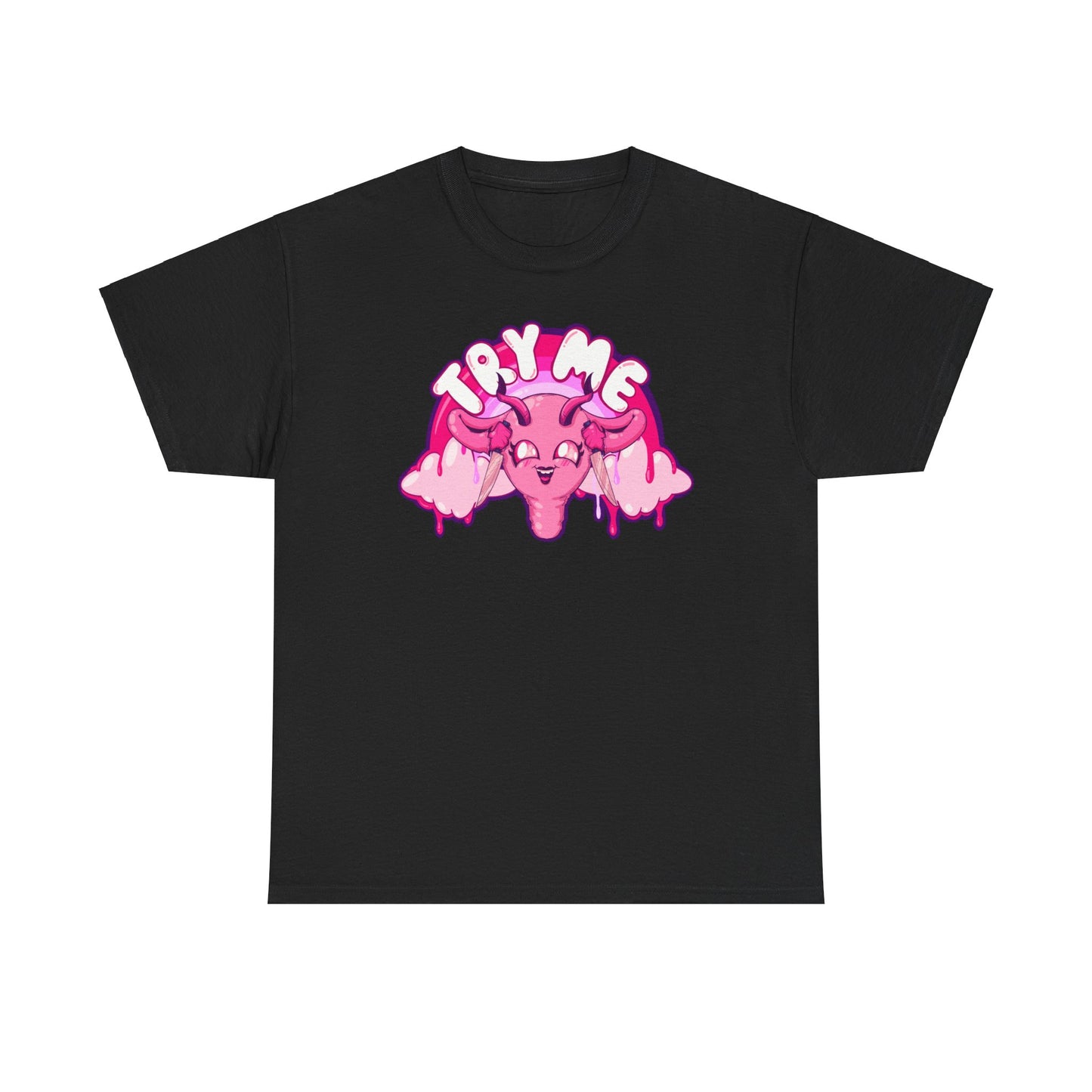 Try Me Uterus Unisex Heavy Cotton Tee