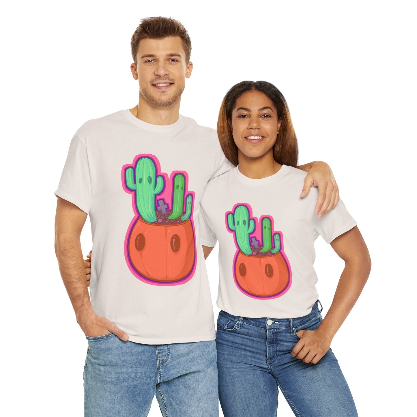 Spooky Succulent Unisex Heavy Cotton Tee