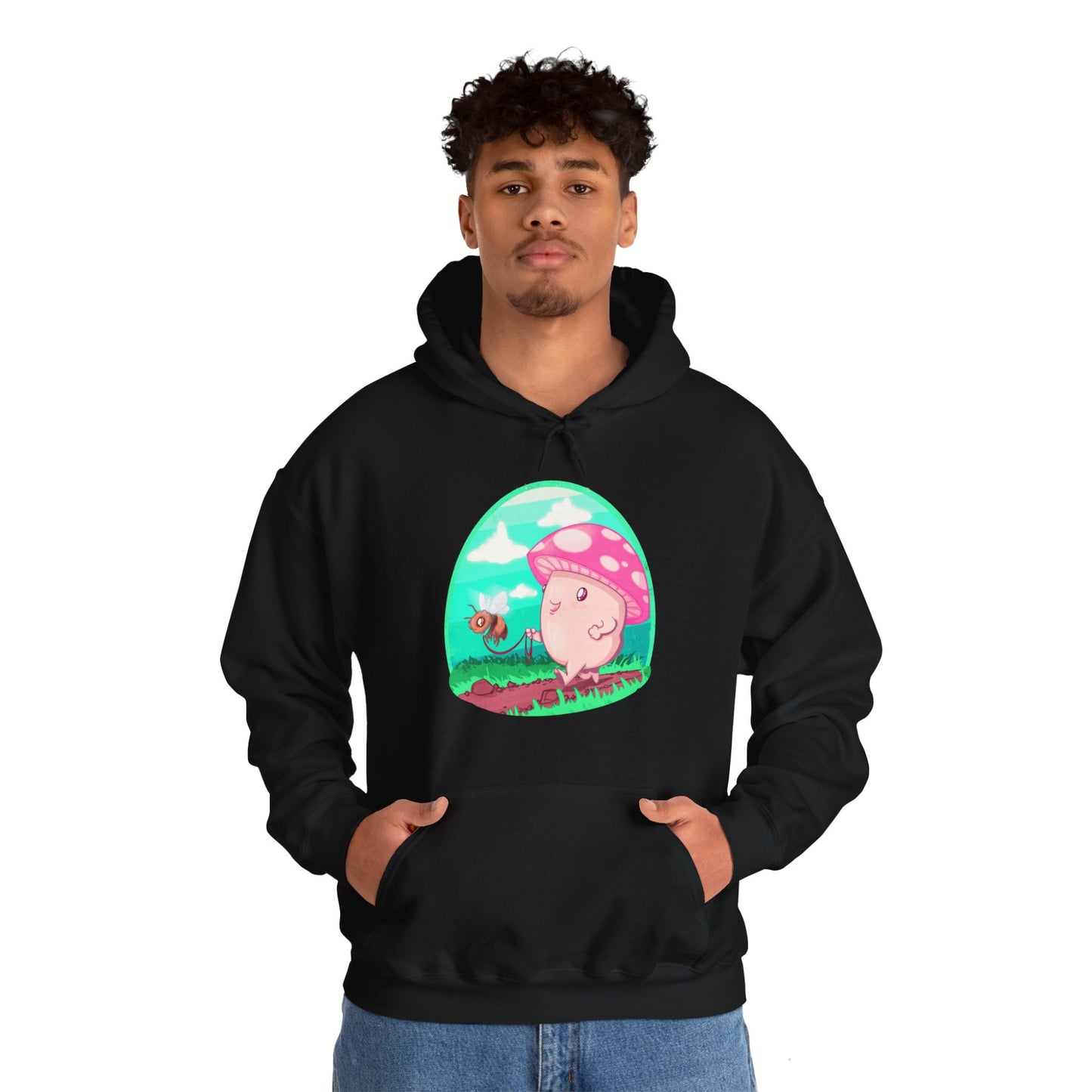 Bee Walk Unisex Heavy Blend Hooded Sweatshirt