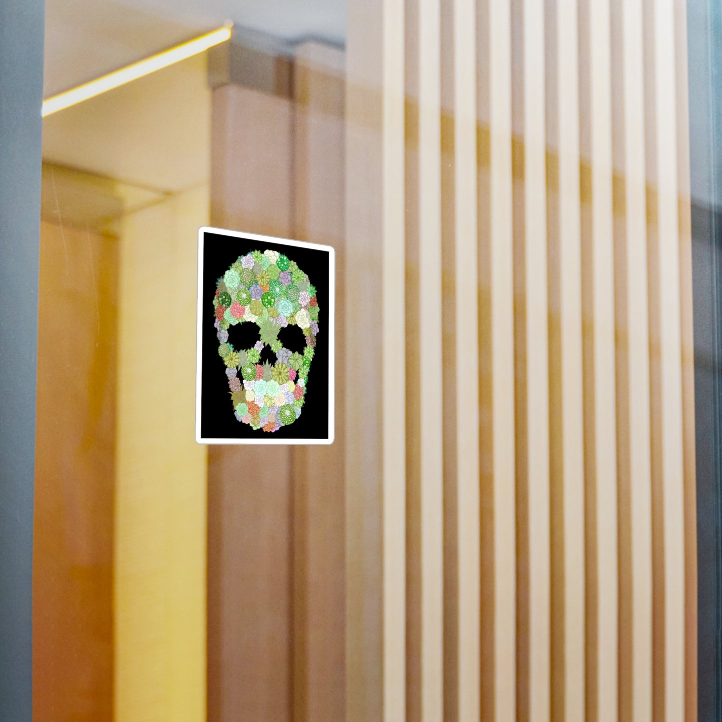 Succulent Skull Kiss-Cut Vinyl Decal