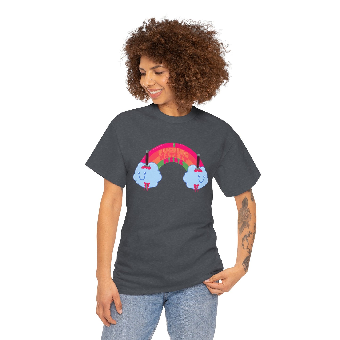 I Fucking Hate It Here Unisex Heavy Cotton Tee