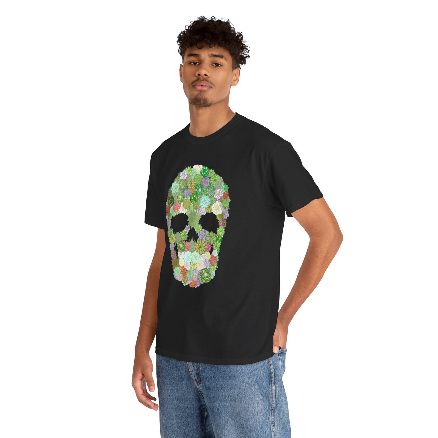 Succulent Skull Unisex Heavy Cotton Tee