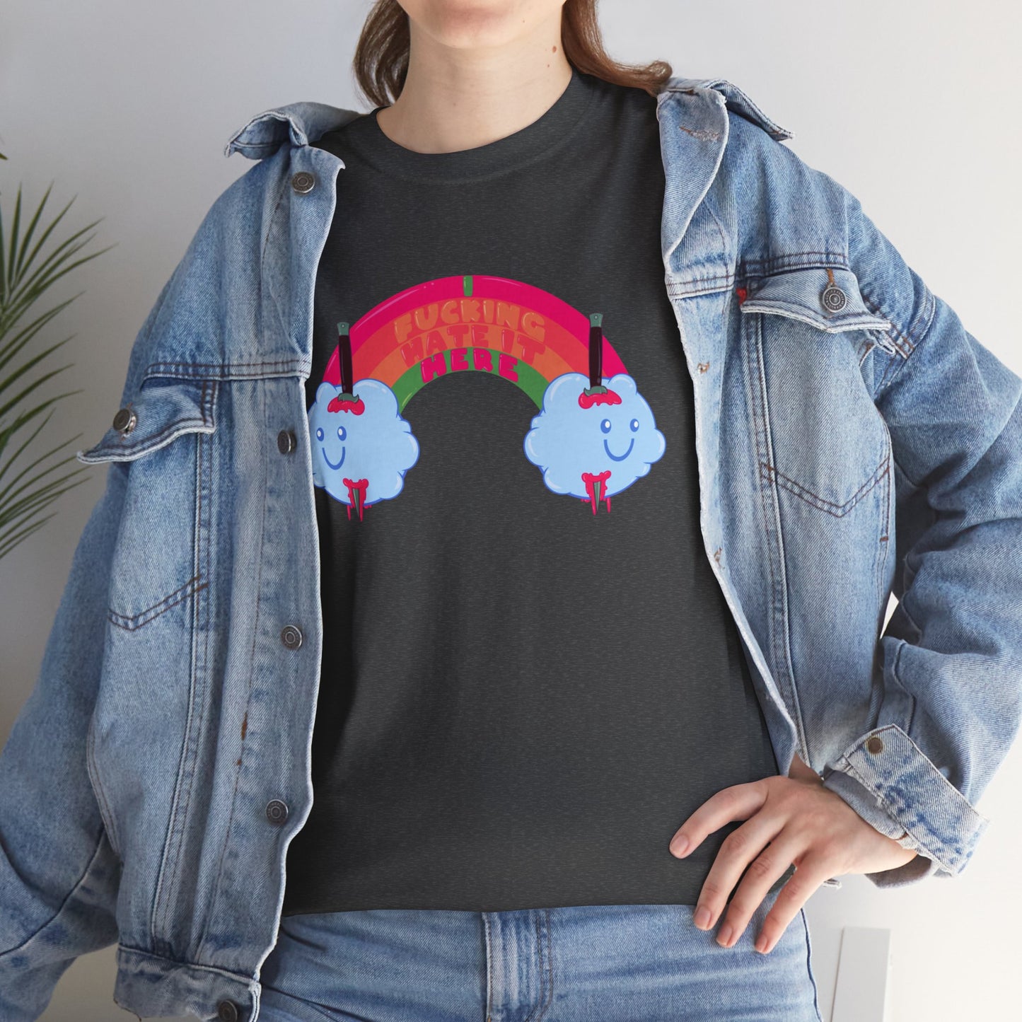 I Fucking Hate It Here Unisex Heavy Cotton Tee