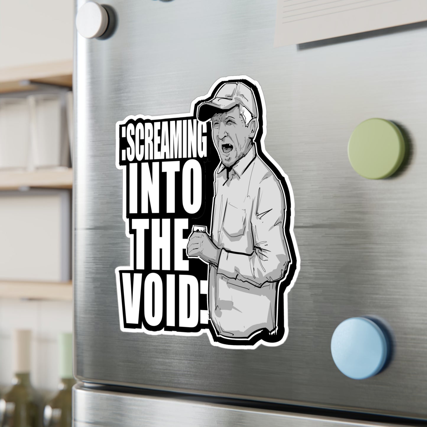 Screaming Into The Void Kiss-Cut Vinyl Decal