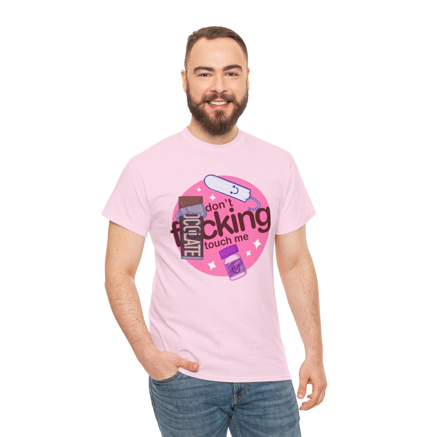 Don't Touch Me Unisex Heavy Cotton Tee