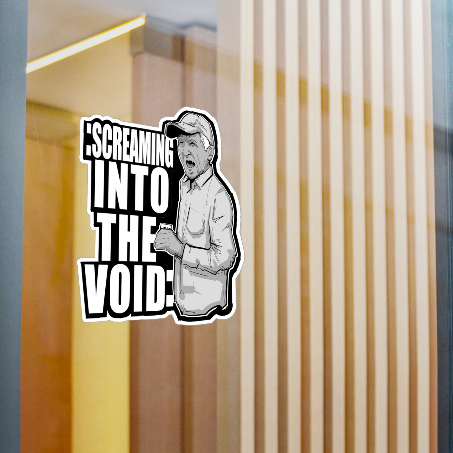 Screaming Into The Void Kiss-Cut Vinyl Decal