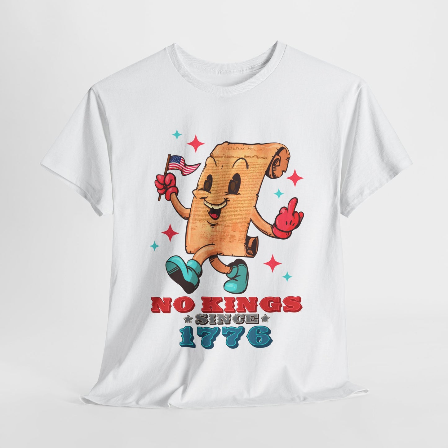 No Kings Since 1776 Unisex Heavy Cotton Tee