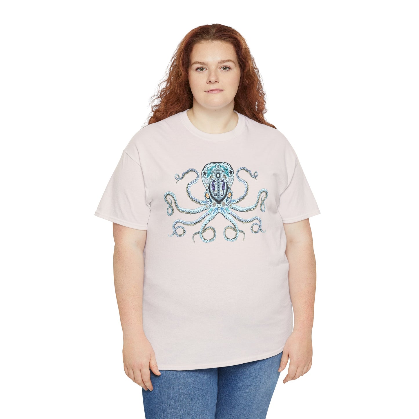 Octopus Sugar Skull Unisex Heavy Cotton Tee