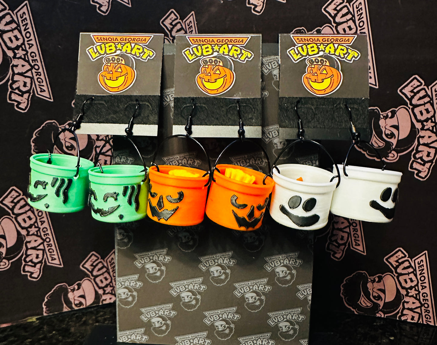 Boo Bucket Earrings