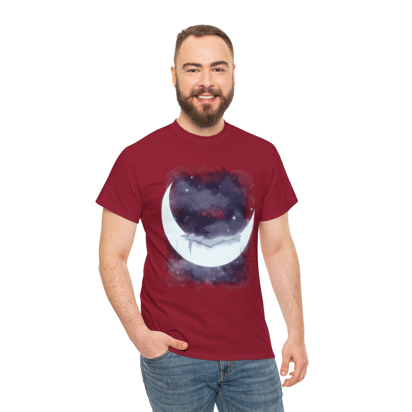 The Girl Who Loved The Moon Unisex Heavy Cotton Tee
