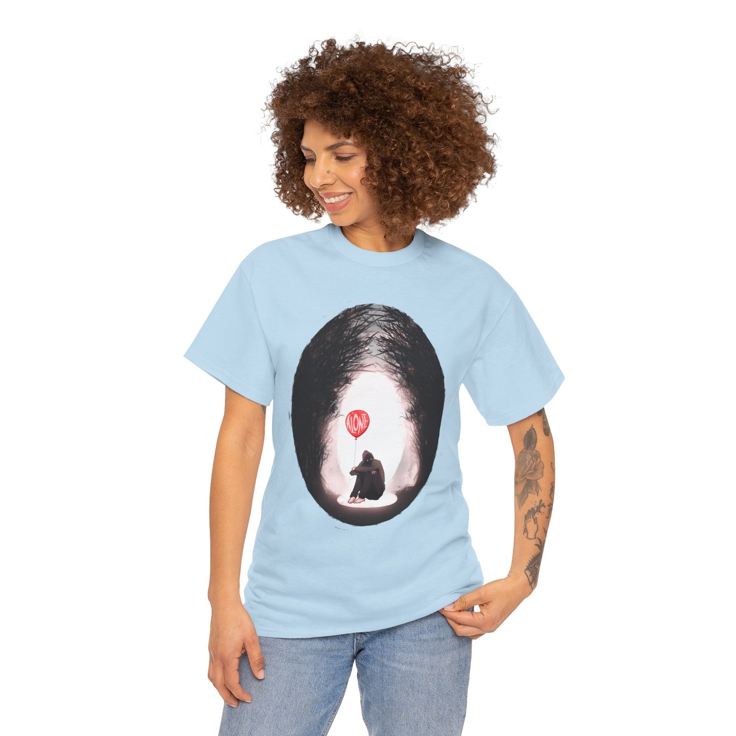 Forever Alone Unisex Heavy Cotton Tee