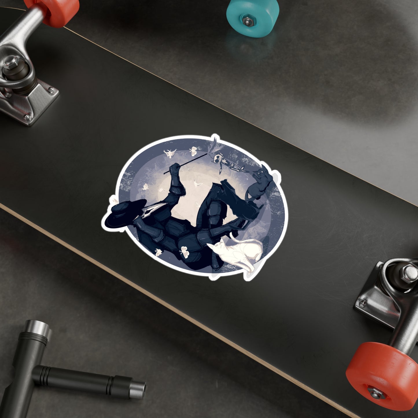 Nocturnal V Kiss-Cut Vinyl Decal