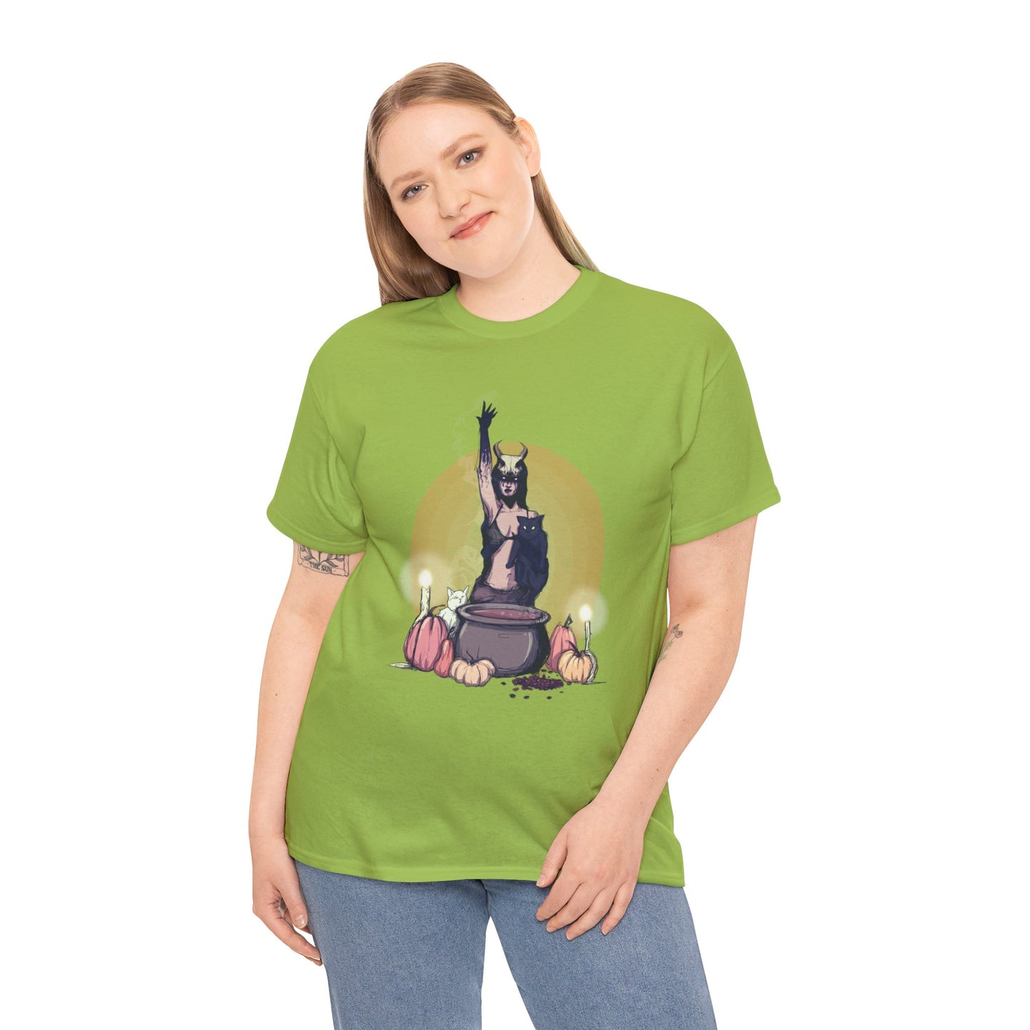 Coffee Witch Unisex Heavy Cotton Tee