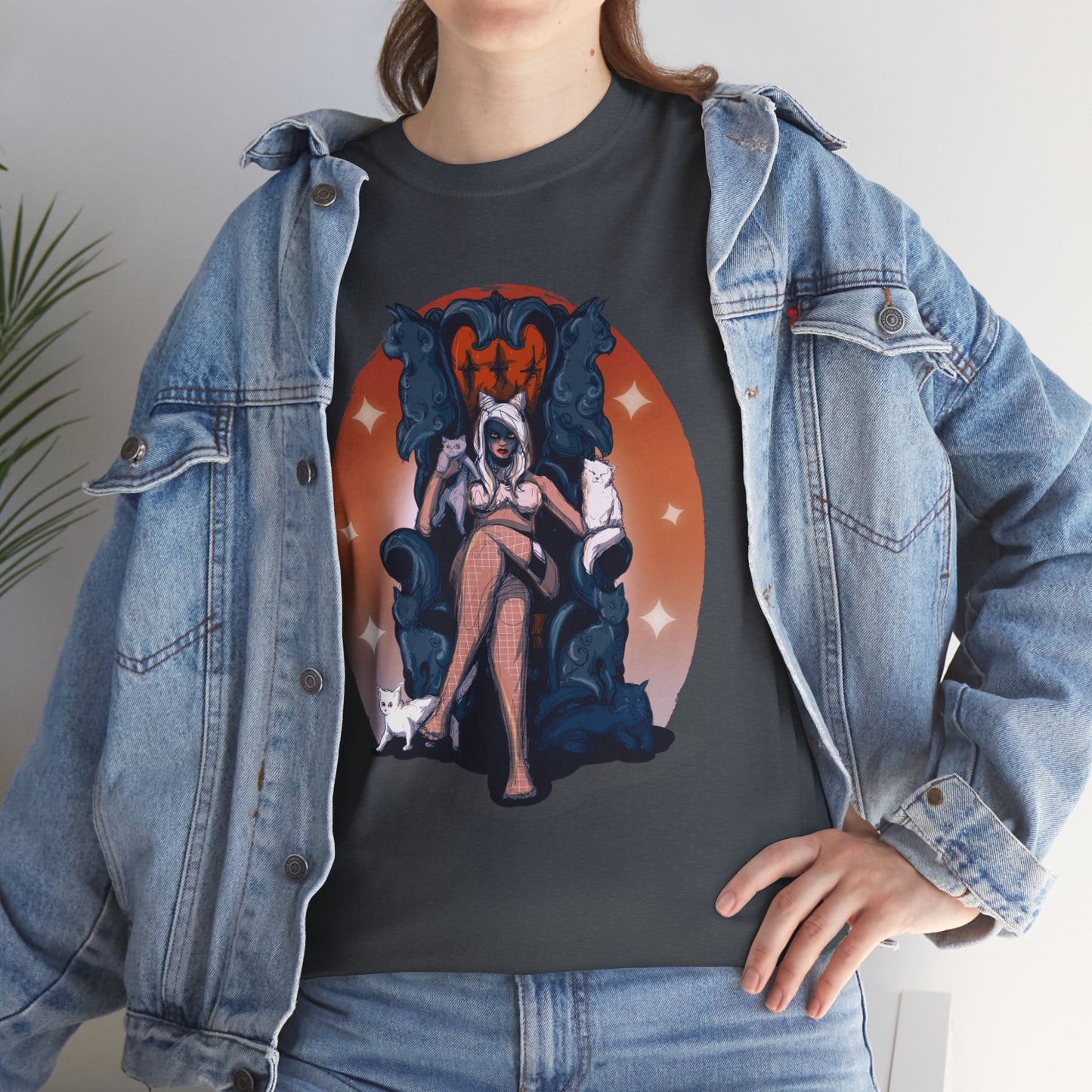 Kitty Queen Unisex Heavy Cotton Tee