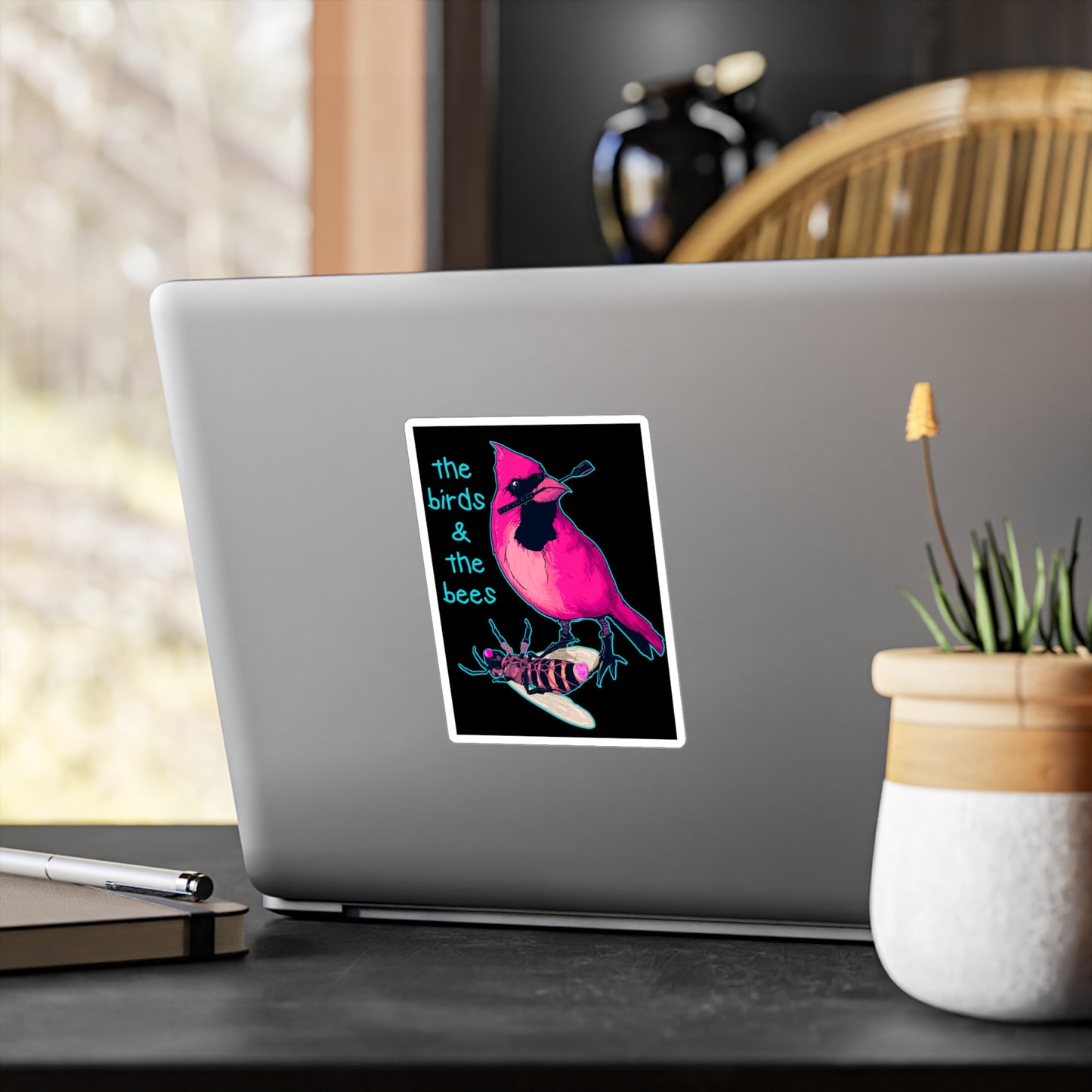 The Birds & The Bees Kiss-Cut Vinyl Decal