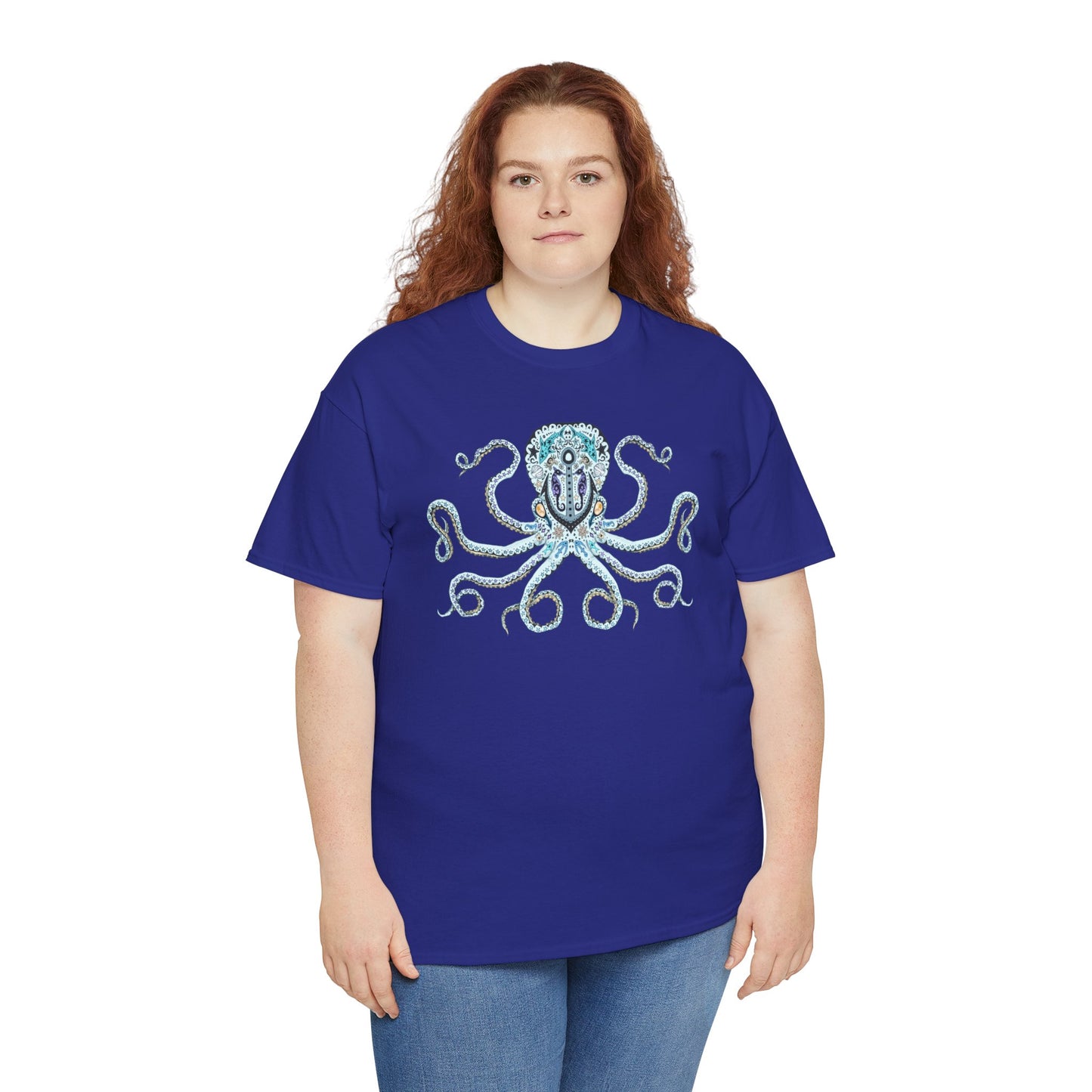 Octopus Sugar Skull Unisex Heavy Cotton Tee