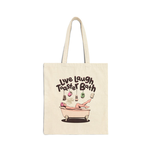 Toaster Bath Cotton Canvas Tote Bag