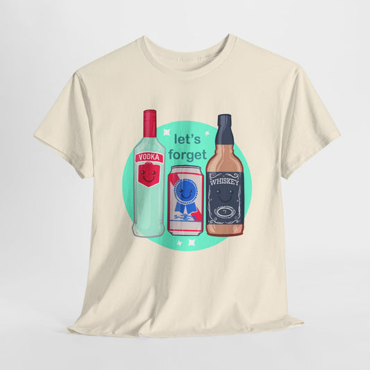 Let's Forget Unisex Heavy Cotton Tee