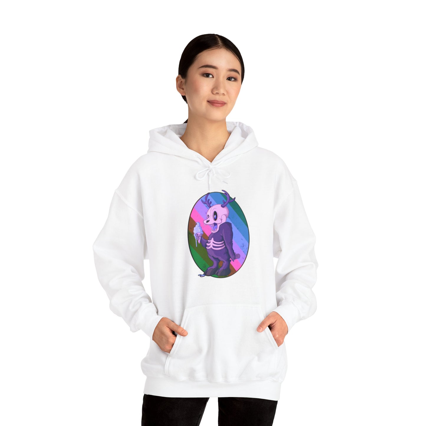 Monster Ice Cream Unisex Heavy Blend Hooded Sweatshirt