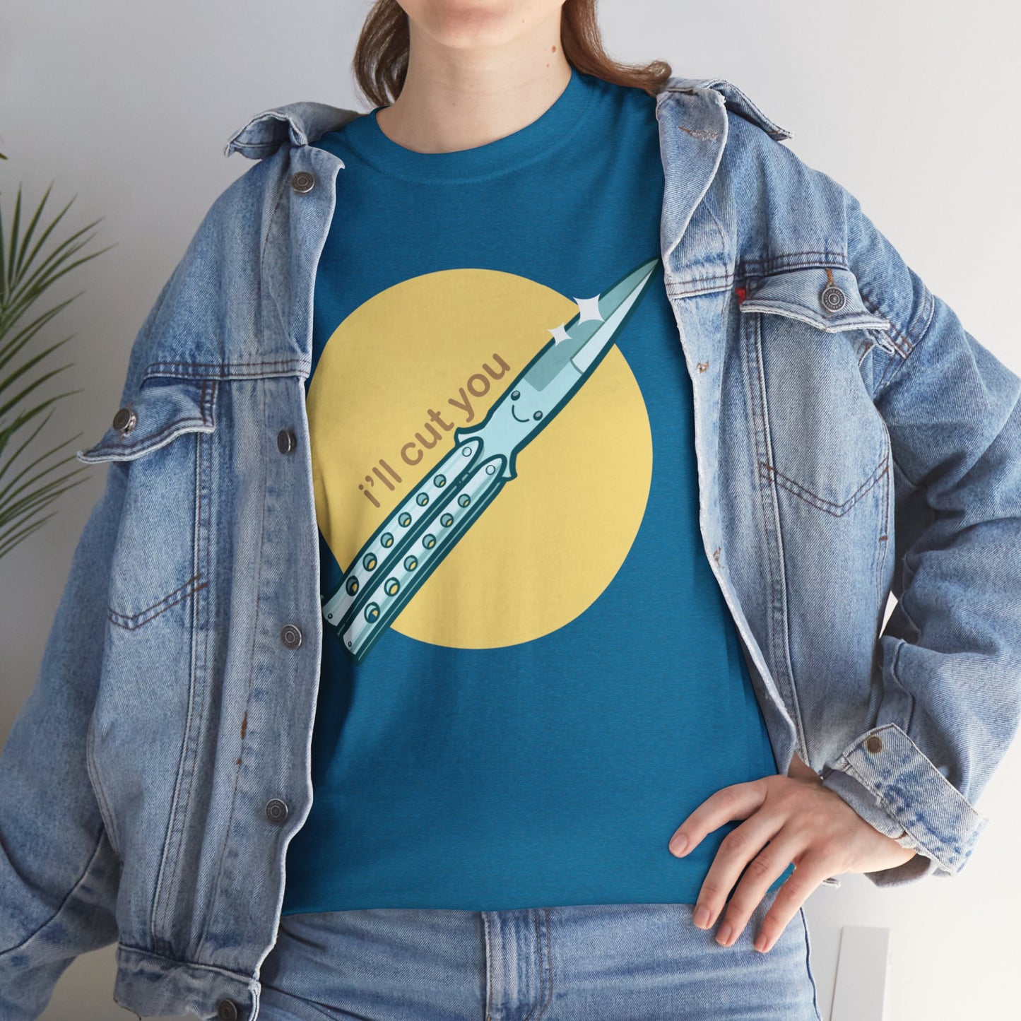 I'll Cut You Unisex Heavy Cotton Tee