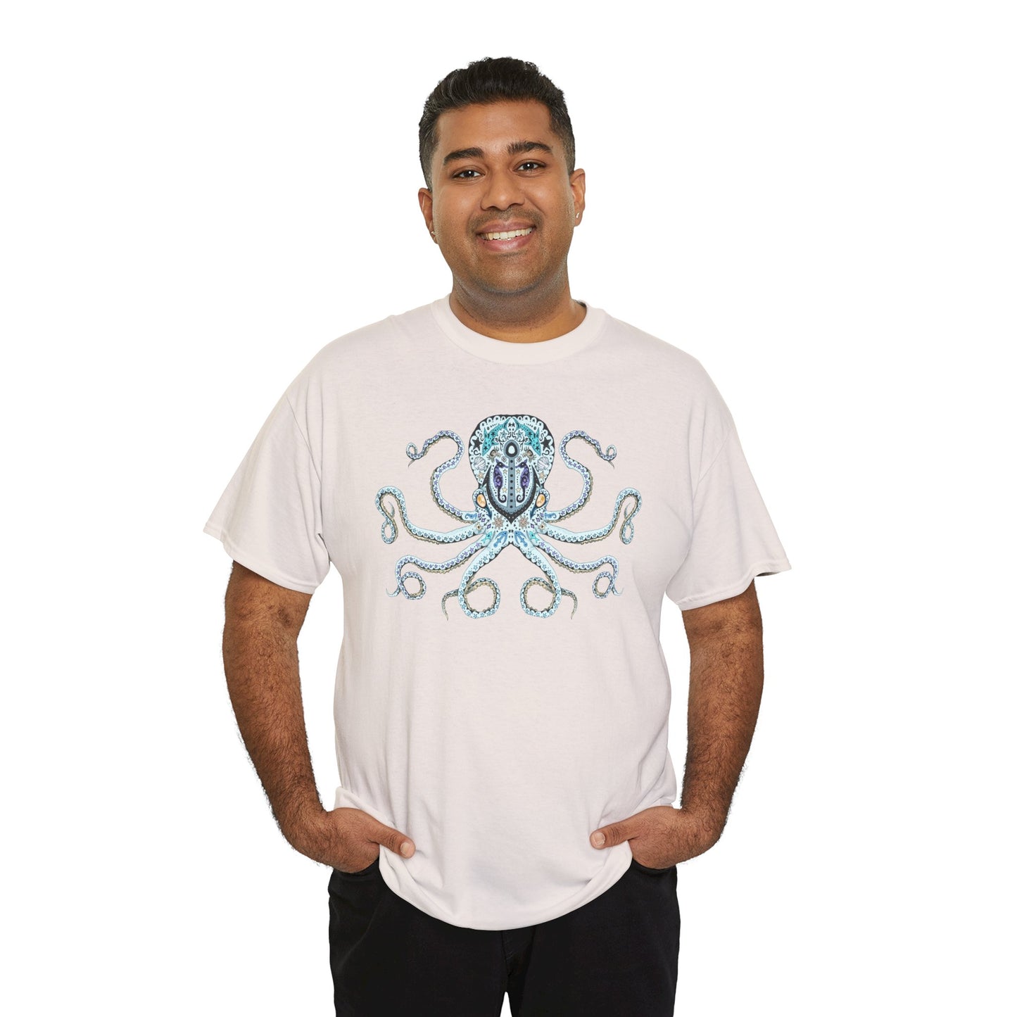 Octopus Sugar Skull Unisex Heavy Cotton Tee