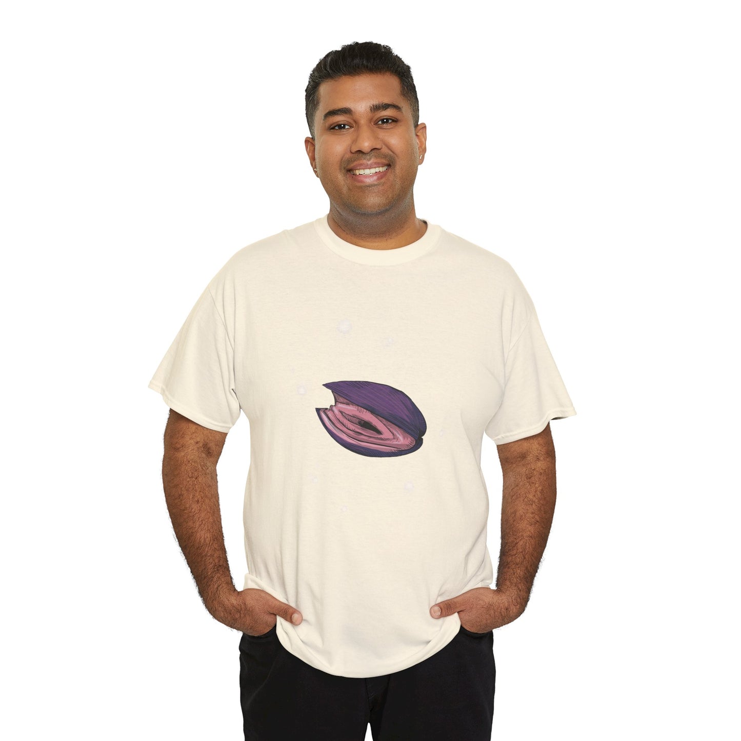 Pink Clam Unisex Heavy Cotton Tee