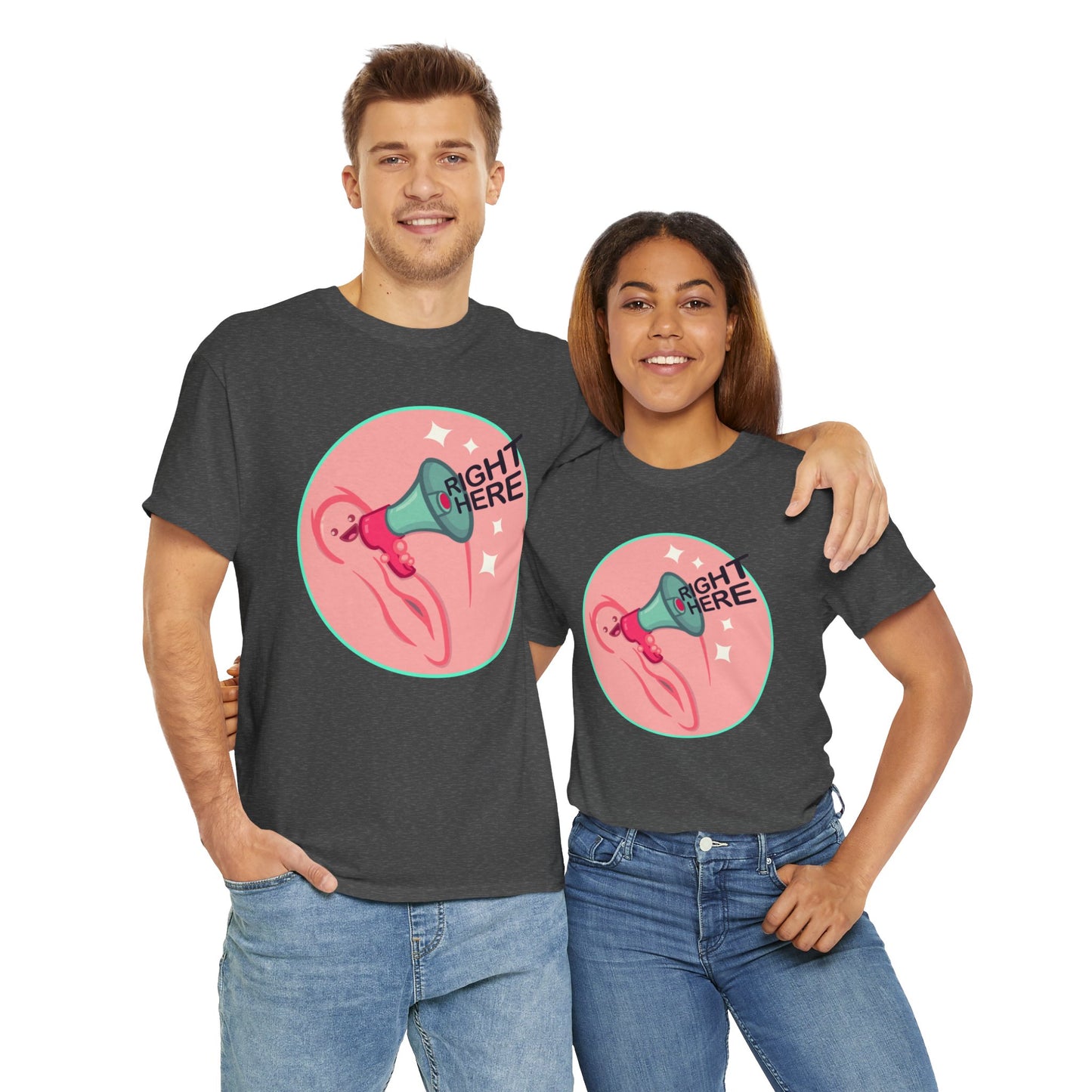 Right Here Unisex Heavy Cotton Tee