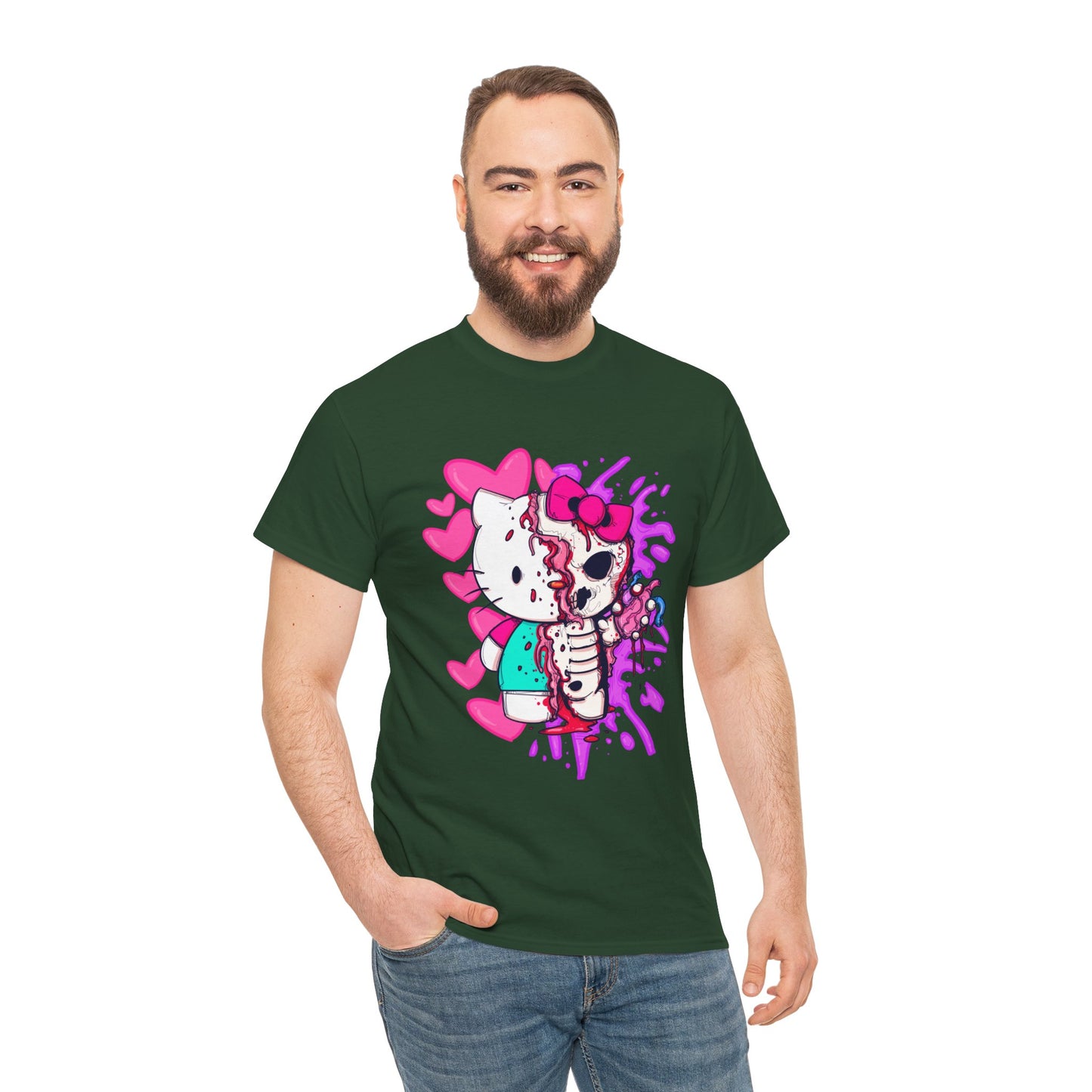 Zombie Kitty Unisex Heavy Cotton Patreon Tee