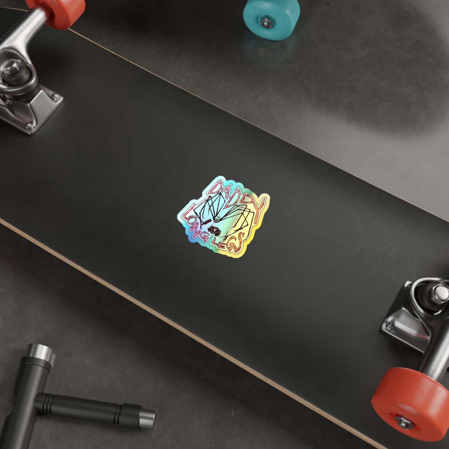 Daddy Long Legs Holographic Die-cut Stickers