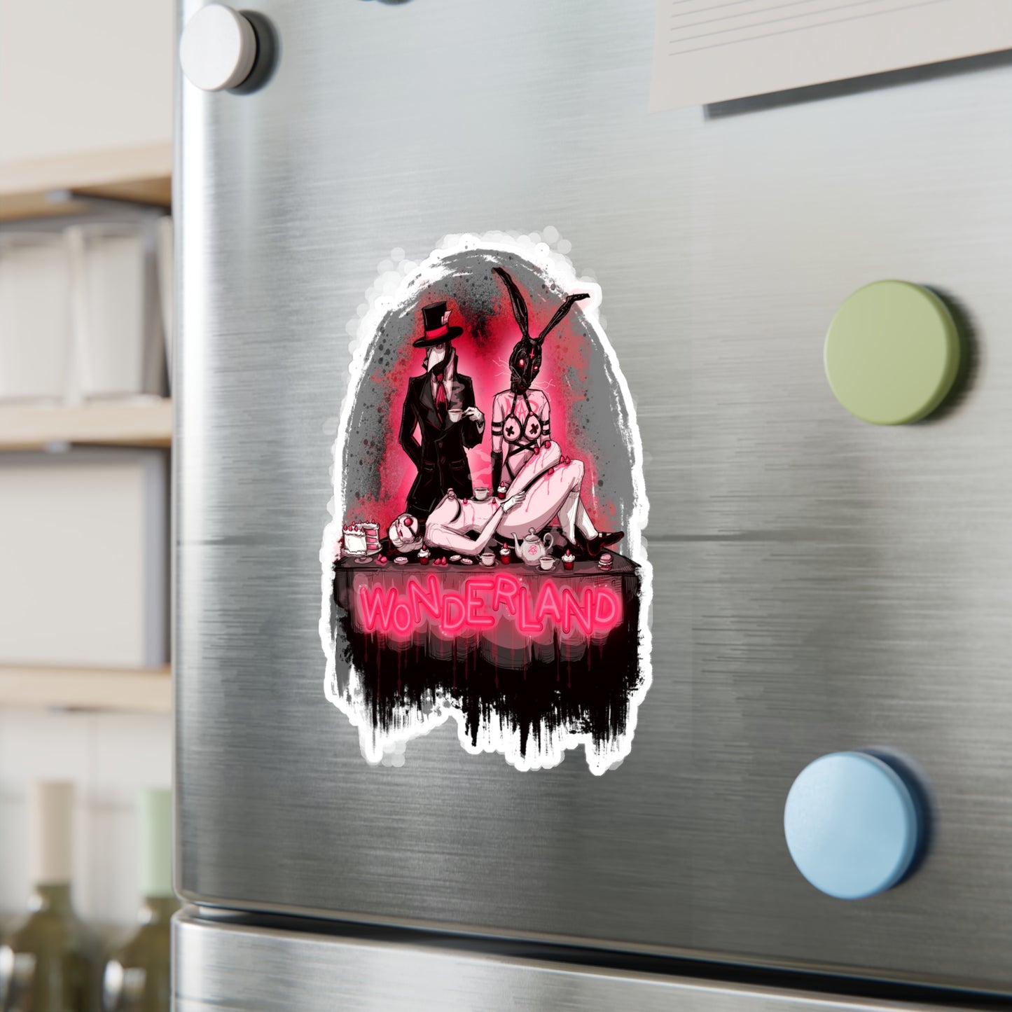 Tea Party Kiss-Cut Vinyl Decal