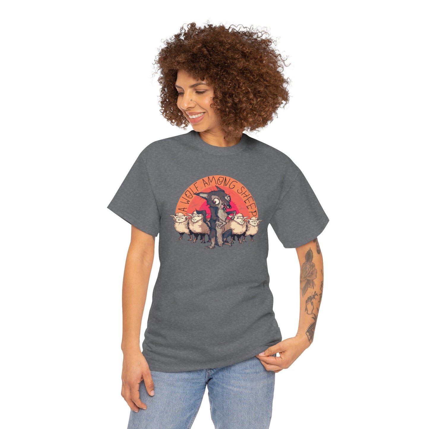 A Wolf Among Sheep Unisex Heavy Cotton Tee