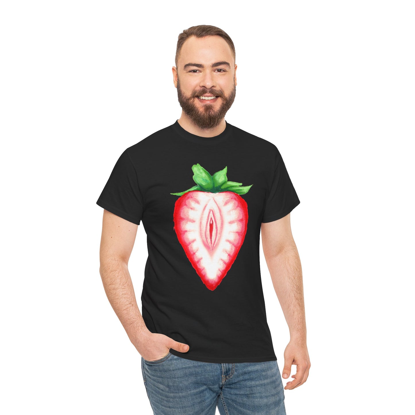 Juicy Strawberry Unisex Heavy Cotton Tee