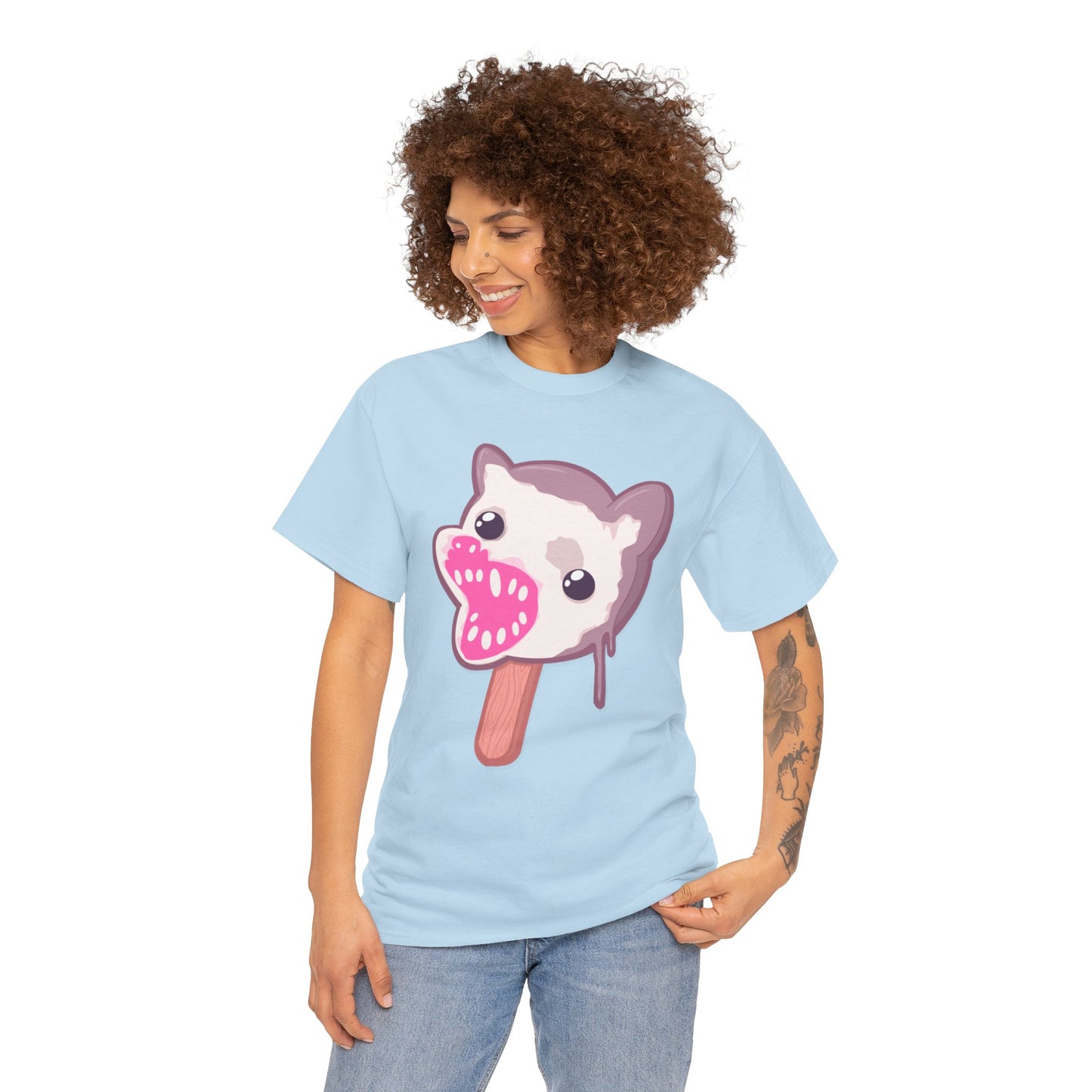 Opossum Popsicle Unisex Heavy Cotton Tee