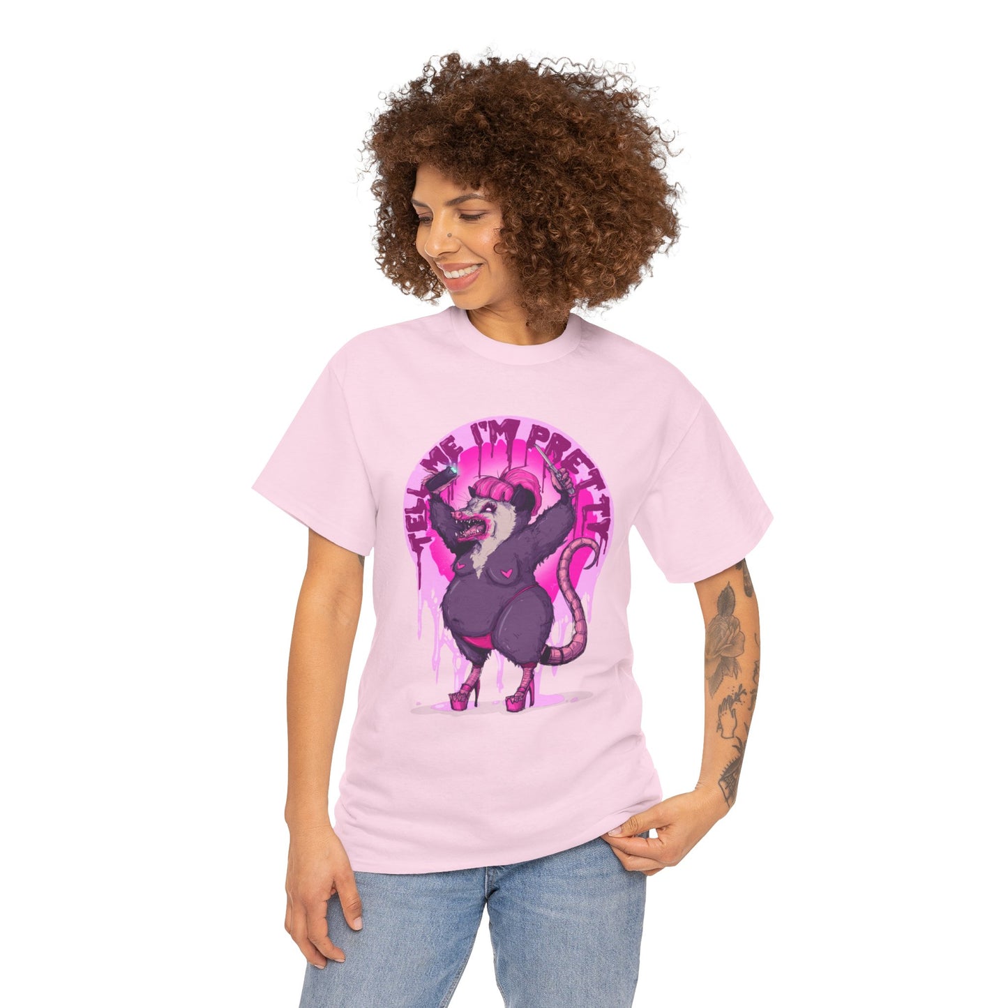 Pretty Opossum Unisex Heavy Cotton Tee